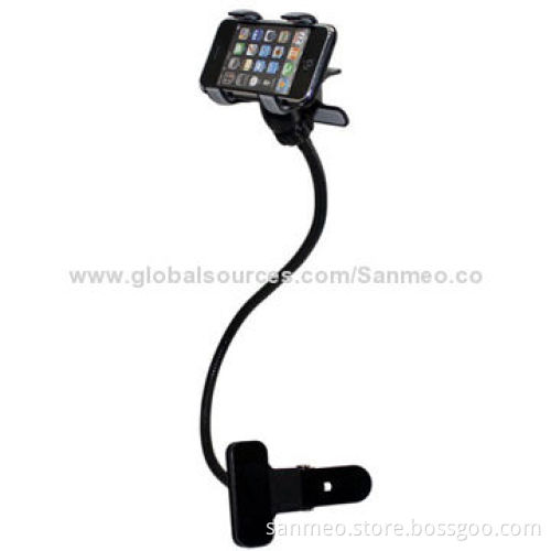 Durable Flexible Long Arms Lazy Bed Desktop Mobile Phone Holder, Black, Can be Moved Easily